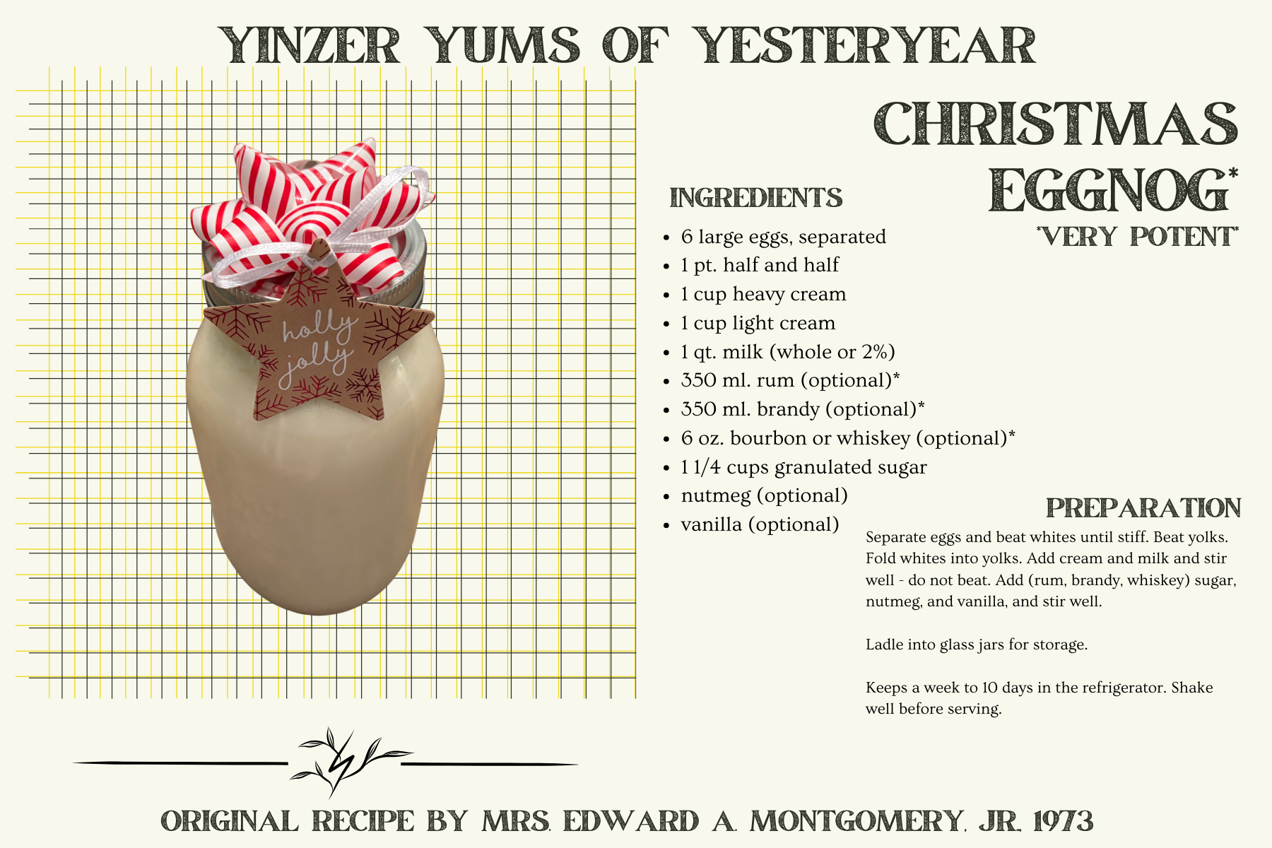 Yinzer Yums of Yesteryear: High octane eggnog